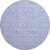 Piper Looms Mayfield Medallions AMF784 Sky Machine Washable Area Rug Round Main Image