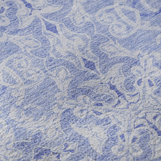 Piper Looms Mayfield Medallions AMF784 Sky Machine Washable Area Rug Swatch Image