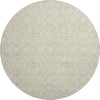Piper Looms Mayfield Medallions AMF784 Tan Machine Washable Area Rug Round Main Image