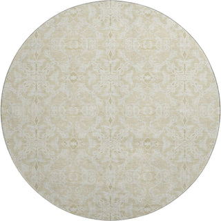 Piper Looms Mayfield Medallions AMF784 Tan Machine Washable Area Rug Round Main Image