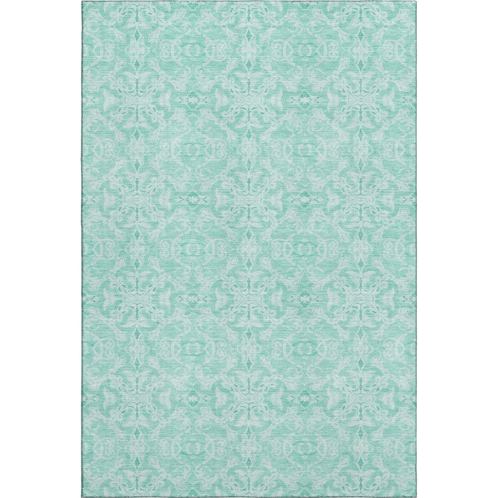 Piper Looms Mayfield Medallions AMF784 Turquoise Machine Washable Area Rug main image