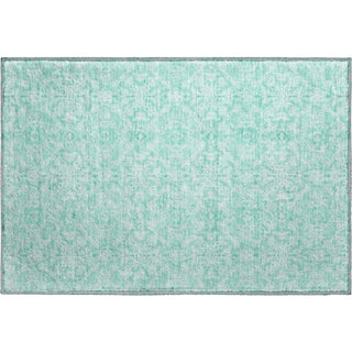 Piper Looms Mayfield Medallions AMF784 Turquoise Machine Washable Area Rug Scatter Main Image