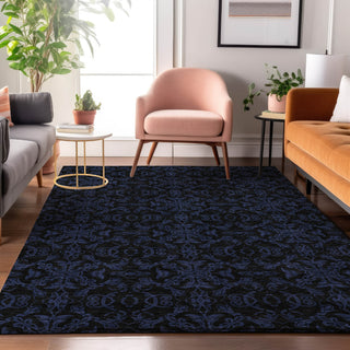 Piper Looms Mayfield Medallions AMF785 Blue Machine Washable Area Rug Lifestyle Image Feature