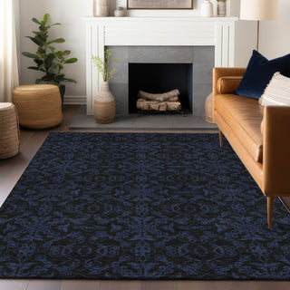 Piper Looms Mayfield Medallions AMF785 Blue Machine Washable Area Rug Lifestyle Image Feature
