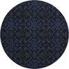 Piper Looms Mayfield Medallions AMF785 Blue Machine Washable Area Rug Round Main Image