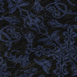 Piper Looms Mayfield Medallions AMF785 Blue Machine Washable Area Rug Swatch Image