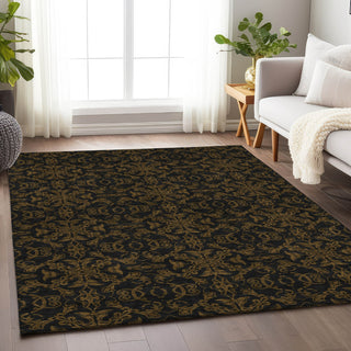 Piper Looms Mayfield Medallions AMF785 Brown Machine Washable Area Rug Lifestyle Image Feature