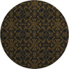 Piper Looms Mayfield Medallions AMF785 Brown Machine Washable Area Rug Round Main Image