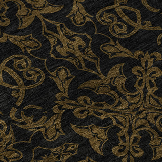 Piper Looms Mayfield Medallions AMF785 Brown Machine Washable Area Rug Swatch Image