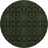 Piper Looms Mayfield Medallions AMF785 Olive Machine Washable Area Rug Round Main Image
