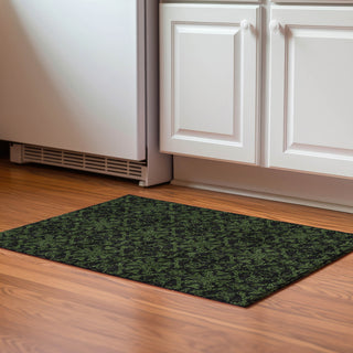 Piper Looms Mayfield Medallions AMF785 Olive Machine Washable Area Rug Scatter Lifestyle Image Feature