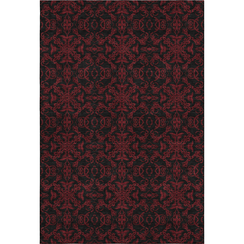 Piper Looms Mayfield Medallions AMF785 Red Machine Washable Area Rug main image