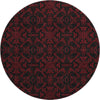 Piper Looms Mayfield Medallions AMF785 Red Machine Washable Area Rug Round Main Image