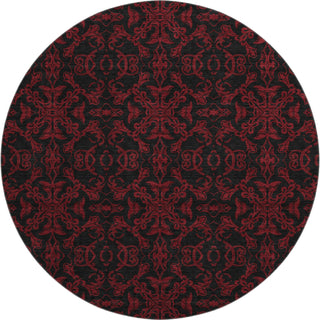 Piper Looms Mayfield Medallions AMF785 Red Machine Washable Area Rug Round Main Image