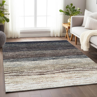 Piper Looms Mayfield Lines AMF786 Beige Machine Washable Area Rug Lifestyle Image Feature