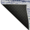 Piper Looms Mayfield Lines AMF786 Blue Machine Washable Area Rug Backing Image