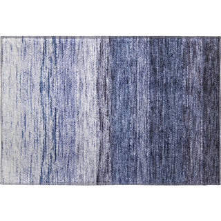 Piper Looms Mayfield Lines AMF786 Blue Machine Washable Area Rug Scatter Main Image