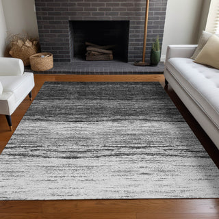 Piper Looms Mayfield Lines AMF786 Gray Machine Washable Area Rug Lifestyle Image Feature