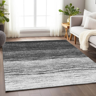 Piper Looms Mayfield Lines AMF786 Gray Machine Washable Area Rug Lifestyle Image Feature