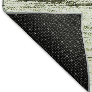 Piper Looms Mayfield Lines AMF786 Green Machine Washable Area Rug Backing Image