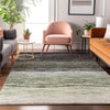 Piper Looms Mayfield Lines AMF786 Green Machine Washable Area Rug Lifestyle Image Feature