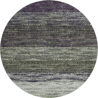 Piper Looms Mayfield Lines AMF786 Green Machine Washable Area Rug Round Main Image
