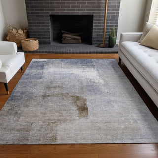 Piper Looms Mayfield Modern AMF787 Blue Machine Washable Area Rug Lifestyle Image Feature
