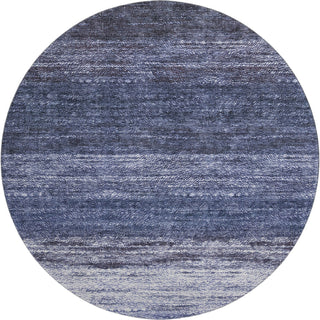 Piper Looms Mayfield Modern AMF787 Blue Machine Washable Area Rug Round Main Image