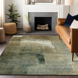 Piper Looms Mayfield Modern AMF787 Brown Machine Washable Area Rug Lifestyle Image Feature
