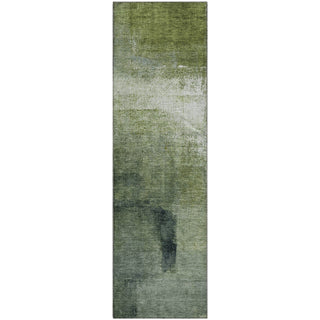 Piper Looms Mayfield Modern AMF787 Green Machine Washable Area Rug Runner Main Image