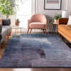 Piper Looms Mayfield Modern AMF787 Navy Machine Washable Area Rug Lifestyle Image Feature