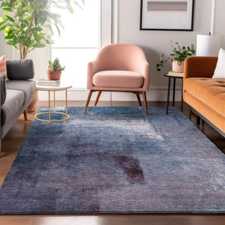 Piper Looms Mayfield Modern AMF787 Navy Machine Washable Area Rug Lifestyle Image Feature