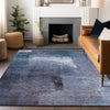 Piper Looms Mayfield Modern AMF787 Navy Machine Washable Area Rug Lifestyle Image Feature