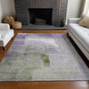 Piper Looms Mayfield Modern AMF787 Purple Machine Washable Area Rug Lifestyle Image Feature