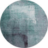 Piper Looms Mayfield Modern AMF787 Teal Machine Washable Area Rug Round Main Image