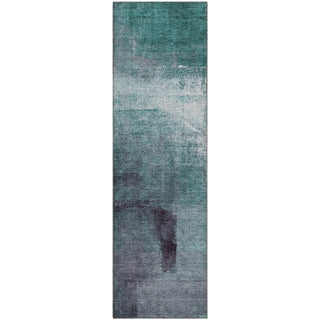 Piper Looms Mayfield Modern AMF787 Teal Machine Washable Area Rug Runner Main Image