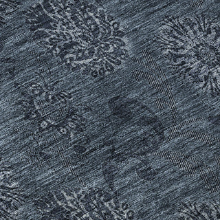 Piper Looms Mayfield Floral AMF788 Blue Machine Washable Area Rug Swatch Image