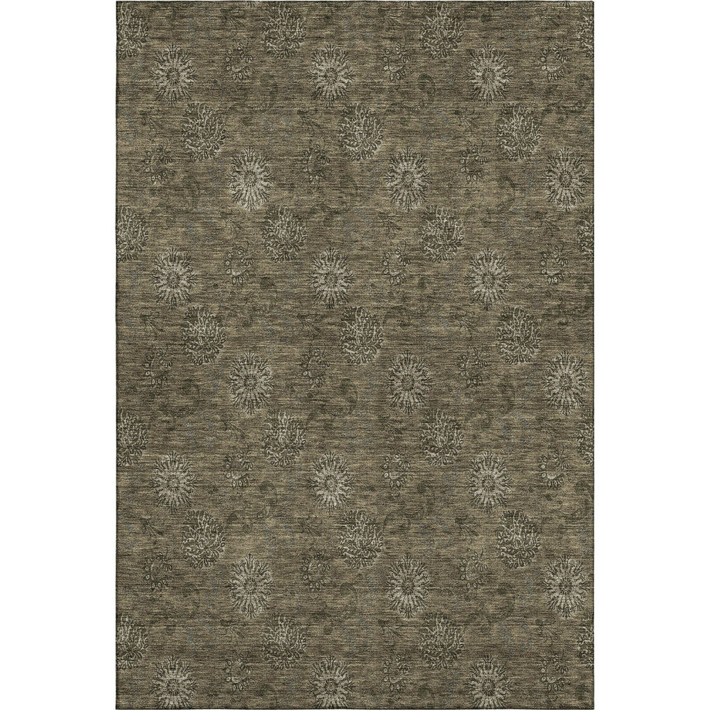 Piper Looms Mayfield Floral AMF788 Brown Machine Washable Area Rug main image