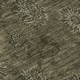 Piper Looms Mayfield Floral AMF788 Brown Machine Washable Area Rug Swatch Image