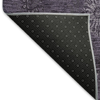 Piper Looms Mayfield Floral AMF788 Eggplant Machine Washable Area Rug Backing Image