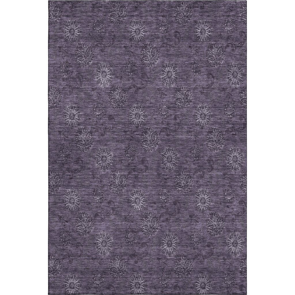Piper Looms Mayfield Floral AMF788 Eggplant Machine Washable Area Rug main image