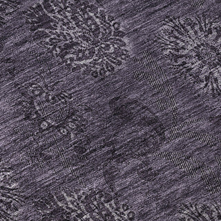 Piper Looms Mayfield Floral AMF788 Eggplant Machine Washable Area Rug Swatch Image