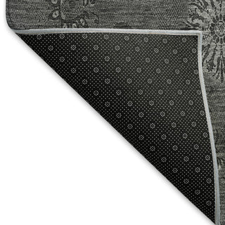 Piper Looms Mayfield Floral AMF788 Gray Machine Washable Area Rug Backing Image