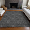 Piper Looms Mayfield Floral AMF788 Gray Machine Washable Area Rug Lifestyle Image Feature