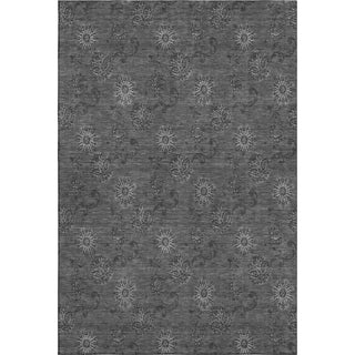 Piper Looms Mayfield Floral AMF788 Gray Machine Washable Area Rug main image