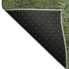 Piper Looms Mayfield Floral AMF788 Olive Machine Washable Area Rug Backing Image