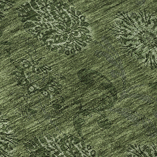 Piper Looms Mayfield Floral AMF788 Olive Machine Washable Area Rug Swatch Image