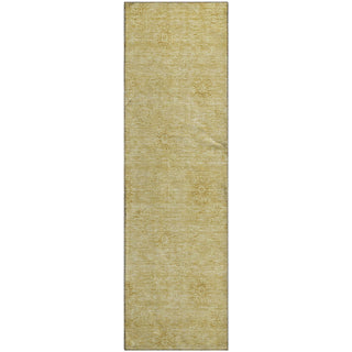 Piper Looms Mayfield Floral AMF789 Gold Machine Washable Area Rug Runner Main Image