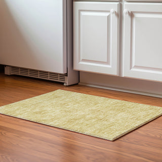 Piper Looms Mayfield Floral AMF789 Gold Machine Washable Area Rug Scatter Lifestyle Image Feature