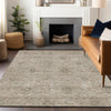 Piper Looms Mayfield Floral AMF789 Khaki Machine Washable Area Rug Lifestyle Image Feature